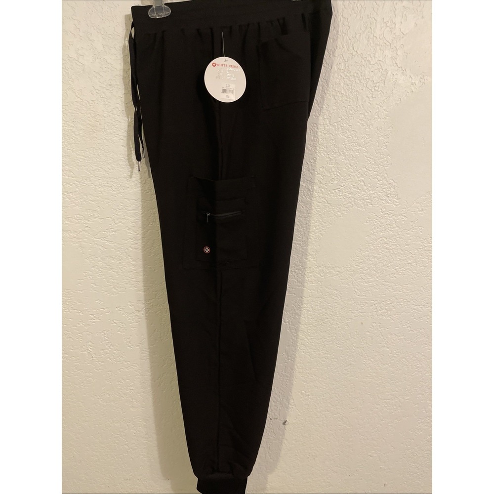 White Cross V-Tess Scrub Pant Joggers Women's Sz. XL